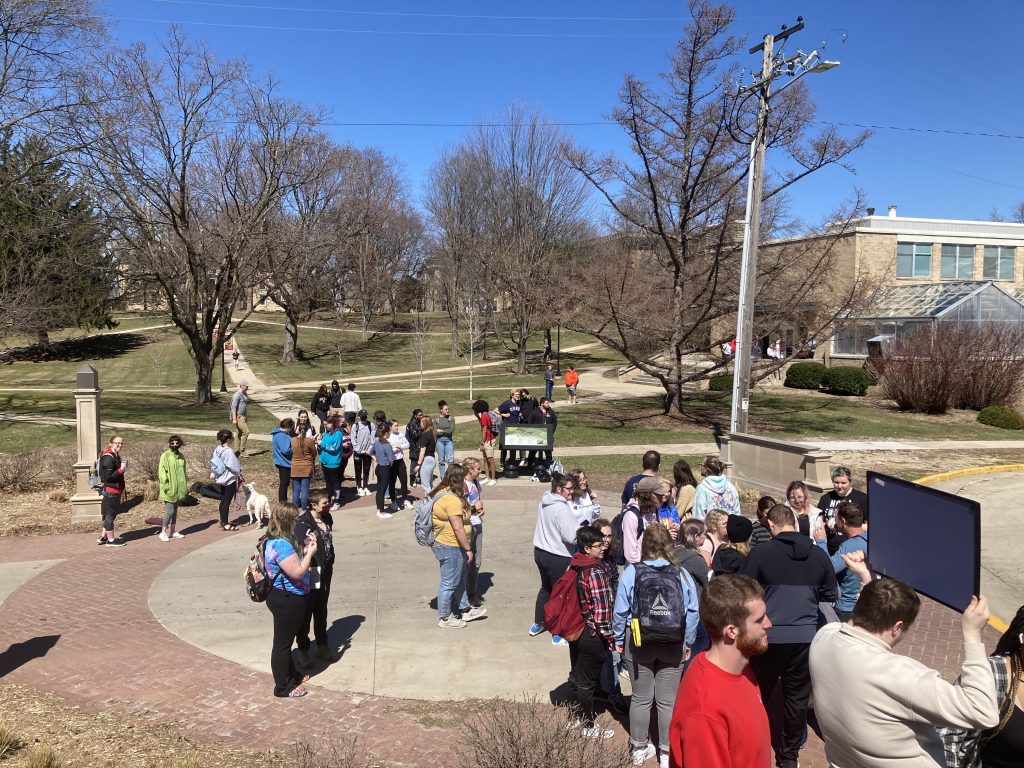 Abortion demonstration sparks response from students