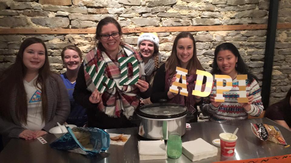 Alpha Delta Pi and Kappa Delta worked together to clench the win for the chili cook-off.
