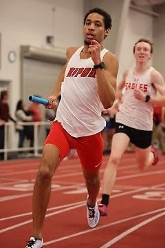 Jamar Thomas, completing a running event for a track meet. Photo courtesy of Jamar Thomas.