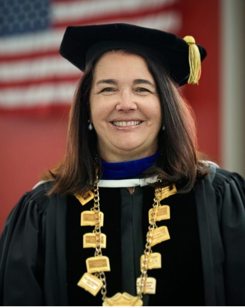 Ripon College's 14th President, Victoria Folse, at her Inaguration last year. Photo courtesy of Victoria Folse.