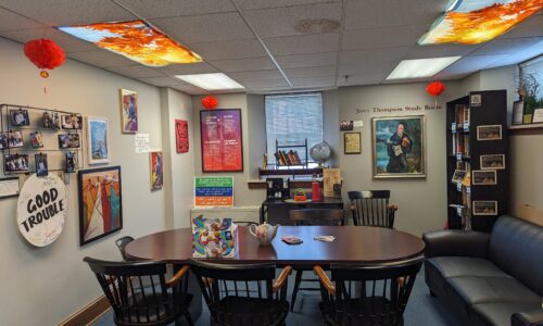 The revamped Jerry Thompson Study Room in the CDI. Photo courtesy of Caitlin Marsch